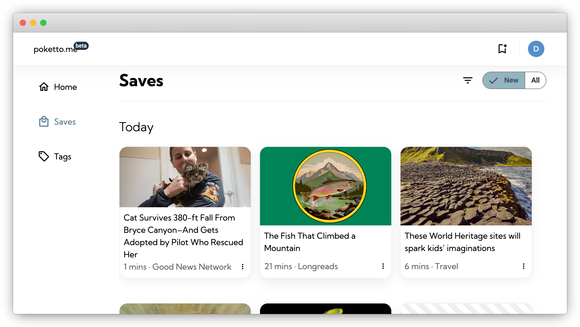 Save content that matters